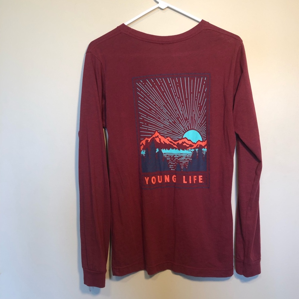 Maroon Younglife Long Sleeve Tee